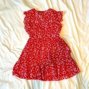 Red summer dress
